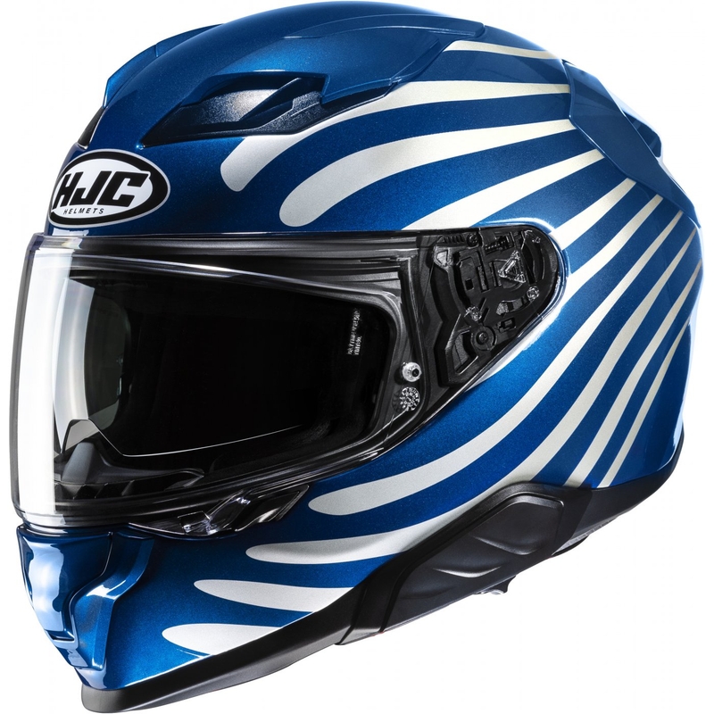 Integrierter Motorradhelm HJC F71 Zen MC2 weiß-blau