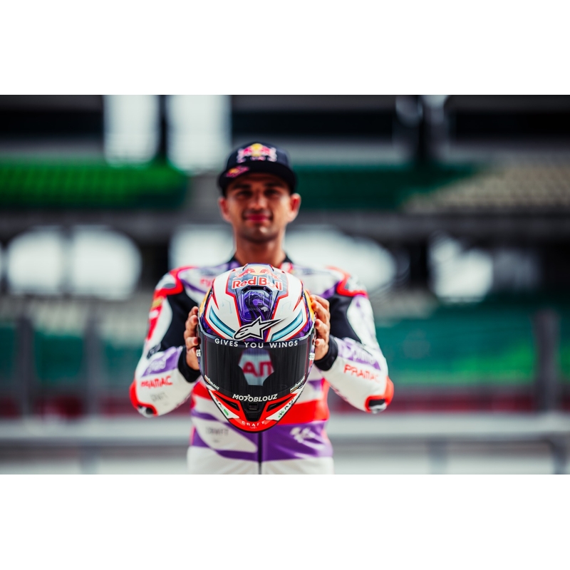Integrierter Motorradhelm Alpinestars Supertech R-10 Solid Carbonweiß matt