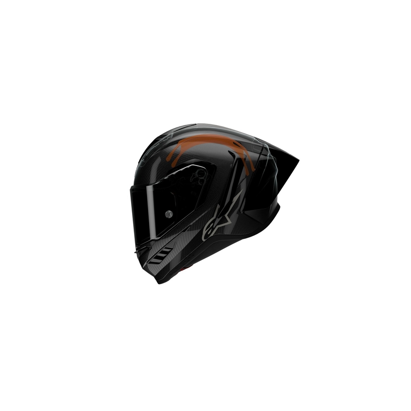 Integralhelm für Motorrad Alpinestars Supertech R-10 Team Carbon Fluo Rot-Blau-Weiß Matt
