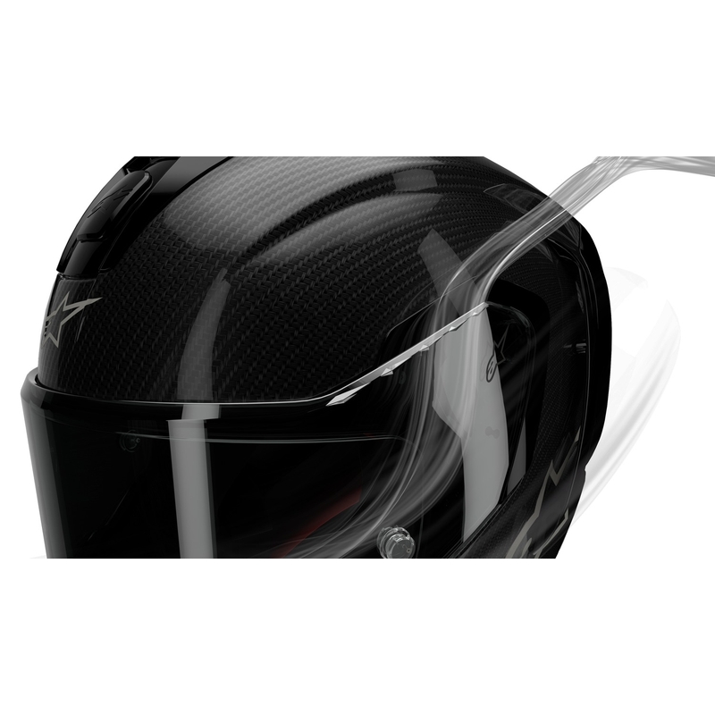 Integralhelm für Motorrad Alpinestars Supertech R-10 Team Carbon Fluo Rot-Blau-Weiß Matt