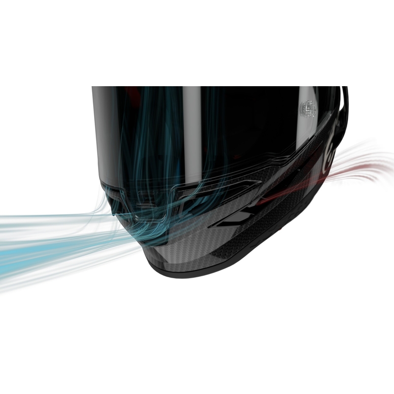 Integralhelm für Motorrad Alpinestars Supertech R-10 Team Carbon Fluo Rot-Blau-Weiß Matt