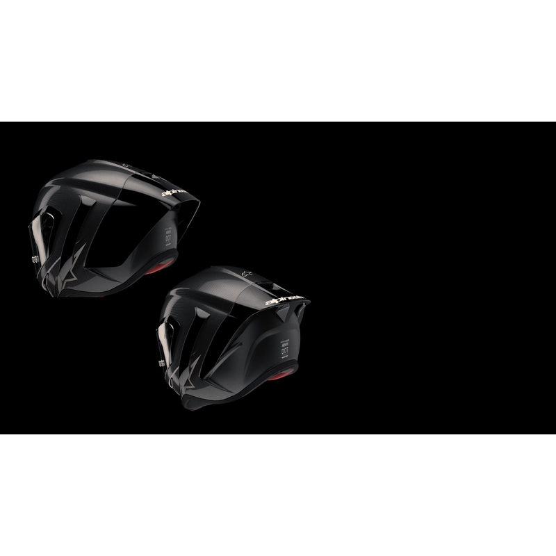 Integralhelm für Motorrad Alpinestars Supertech R-10 Team Carbon Fluo Rot-Blau-Weiß Matt