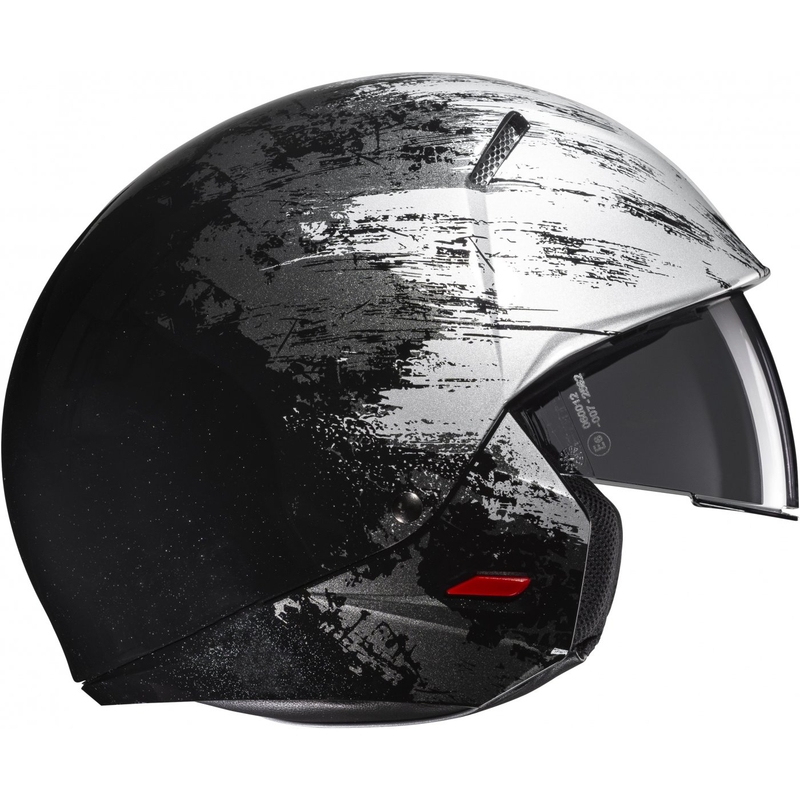 Offener Helm mit Maske HJC i20 Furia MC5 schwarz-grau