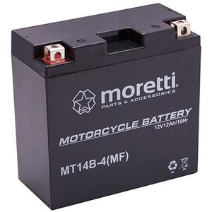 Moretti MT14B-4 wartungsfreie Gel-Batterie, 12V 12Ah