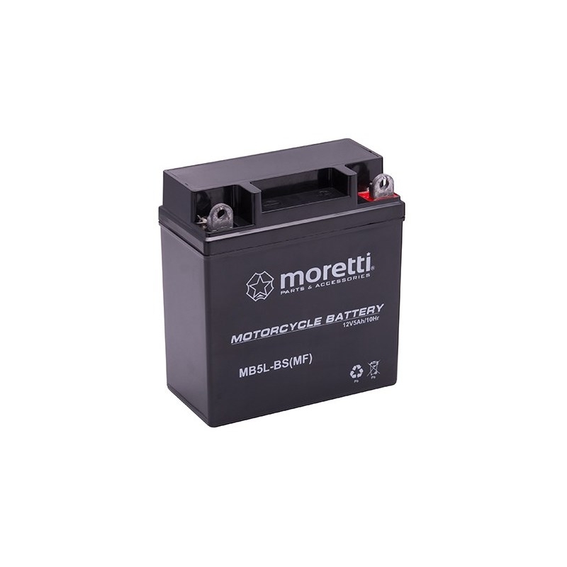 Moretti MB5L-BS wartungsfreie Gel-Batterie, 12V 5Ah Ausverkauf