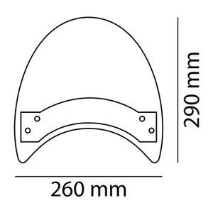 Windschirm PUIG ROADSTER 5932H getönt universal, fixations on handelbar