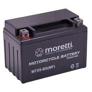 Moretti MTX9-BS wartungsfreie Gel-Batterie, 12V 8Ah