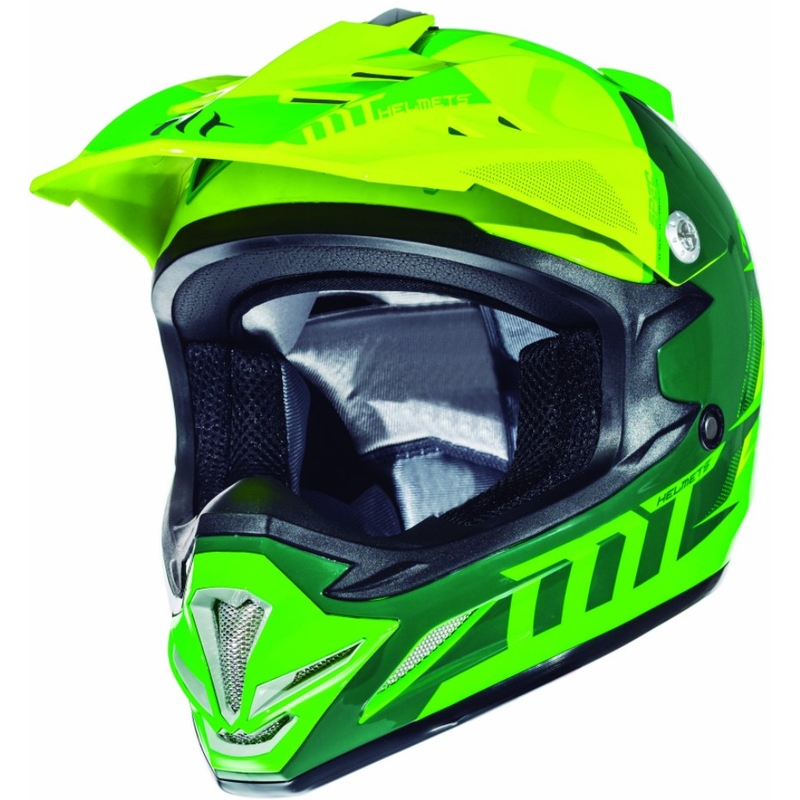 MT MX-2 Spec fluo grün-gelb Motocross-Helm für Kinder