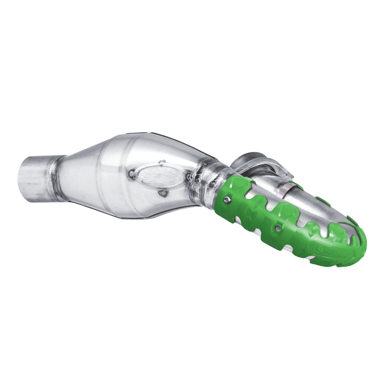 Exhaust head pipe guard POLISPORT ARMADILLO lang grün