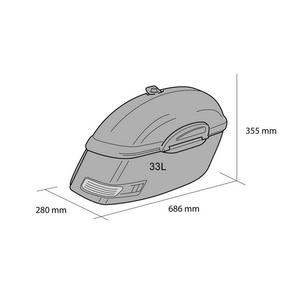 Seitenkoffer CUSTOMACCES TOURING AR0005N schwarz links
