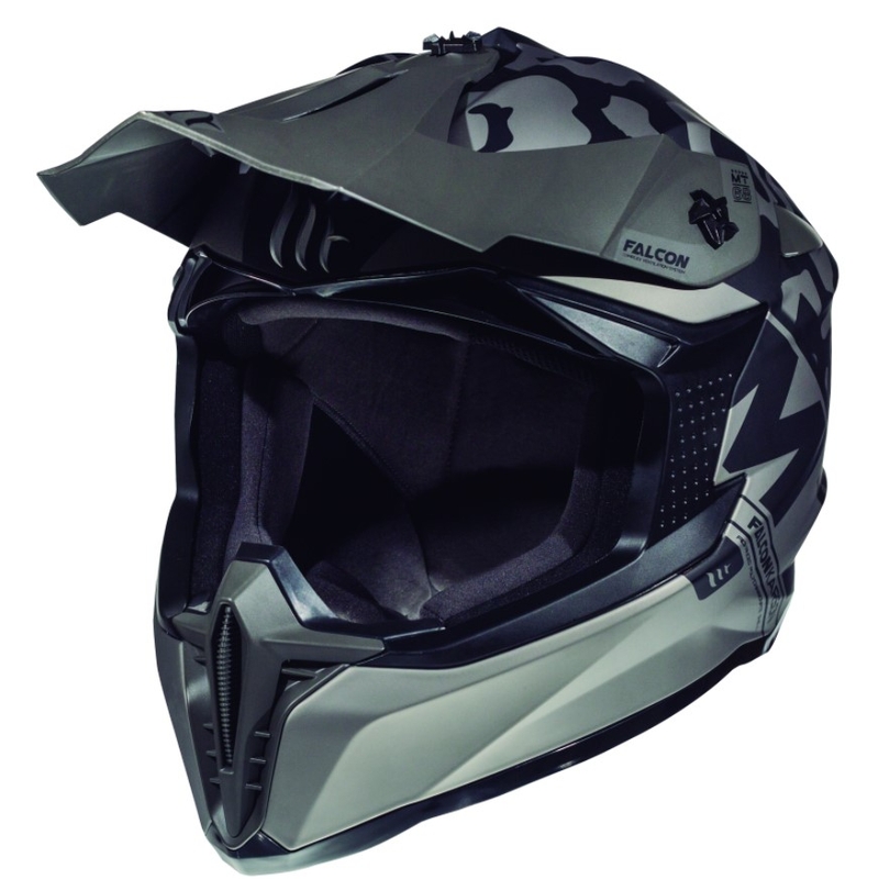 MT Falcon Karson Motocross Helm schwarz matt