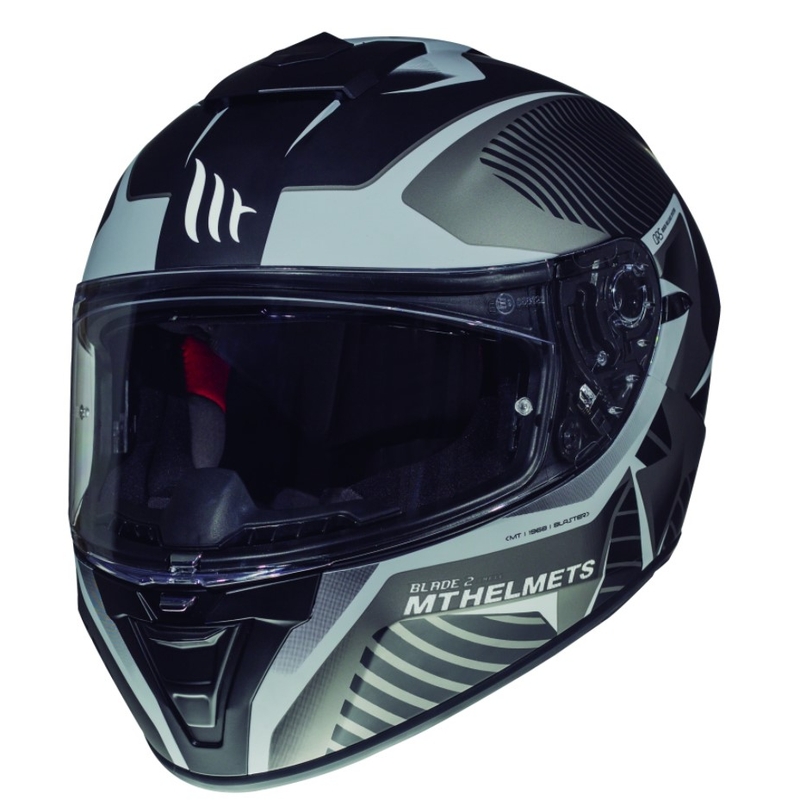 MT Blade 2 SV Blaster Integral Motorradhelm schwarz matt-grau