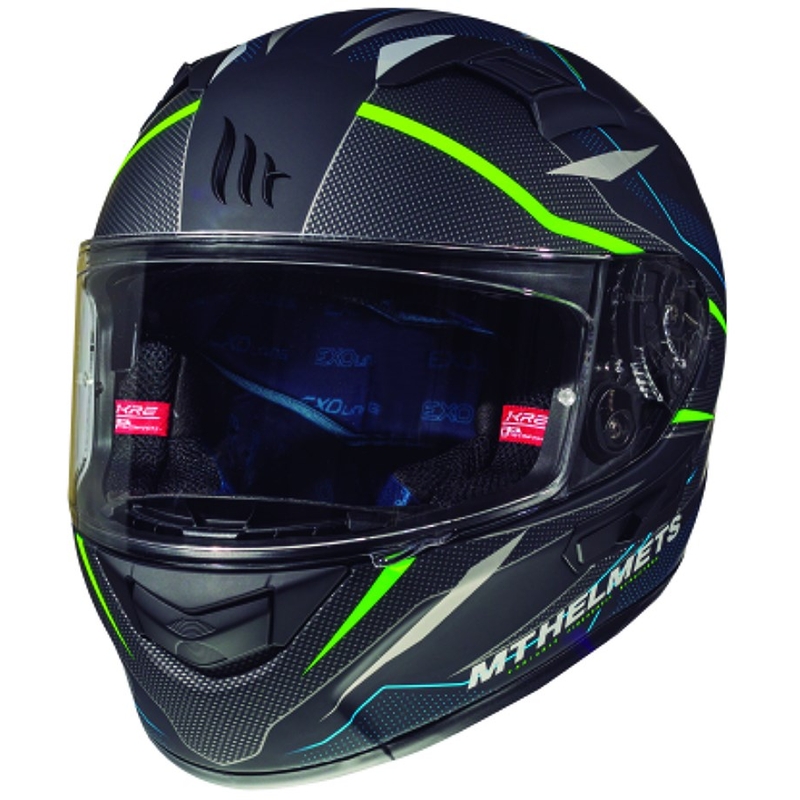 MT Kre Intrepid SV Integral Motorradhelm schwarz matt-fluo grün Ausverkauf