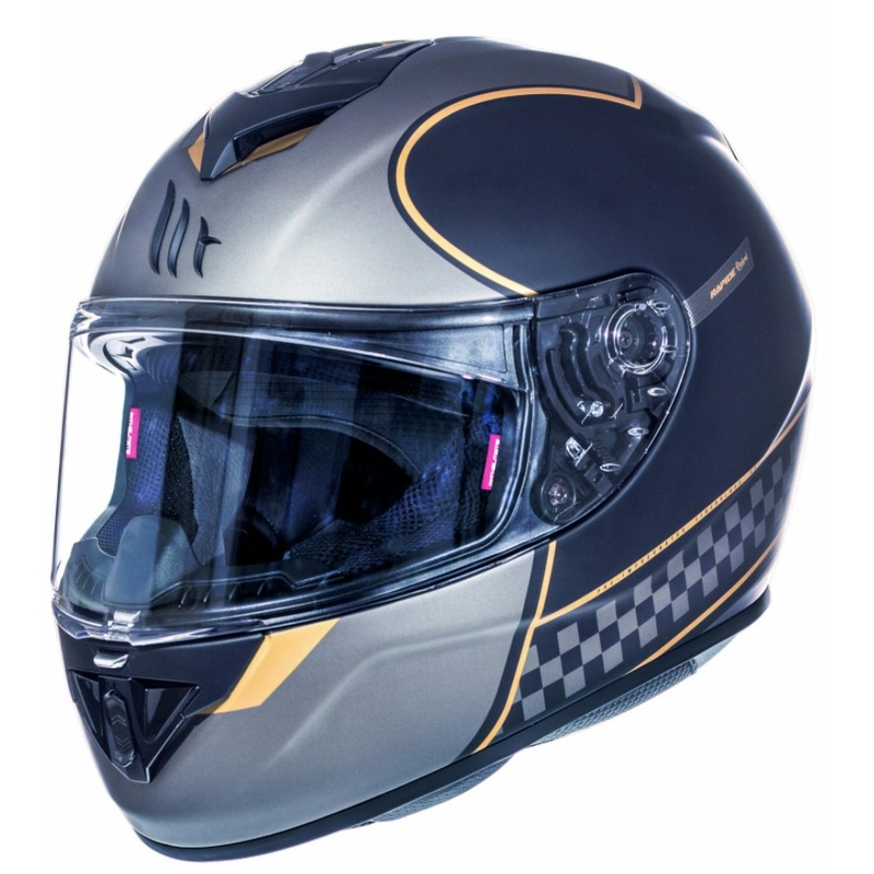 MT Rapide Revival Integral Motorradhelm schwarz matt