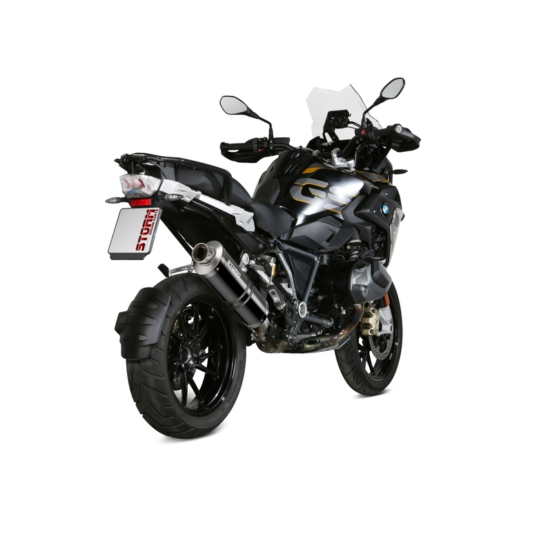 Auspuffendstück STORM OVAL Steel black für BMW R 1250 GS 2019-2023, BMW R 1250 GS Adventure 2019-2023