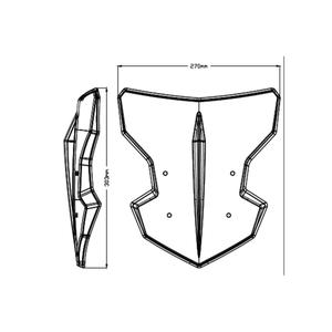 Windschirm PUIG NEW GEN. SPORT 20285N schwarz