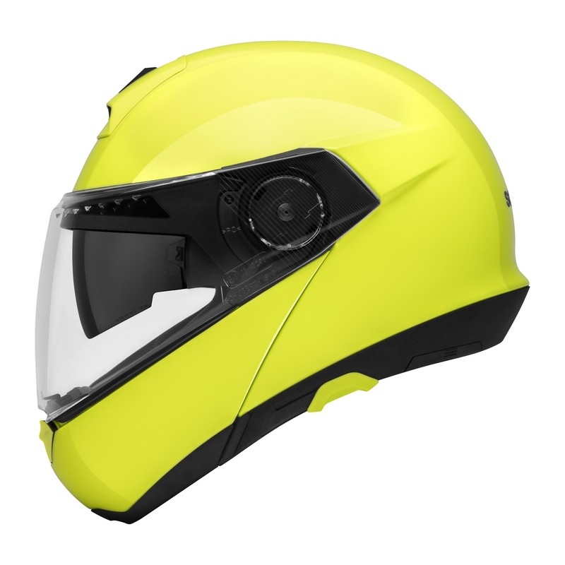 Schuberth C4 fluo gelb tip-up Motorradhelm Ausverkauf