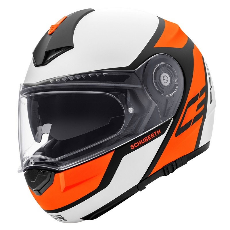 Schuberth C3 Pro Echo fluo orange tipping Helm Ausverkauf