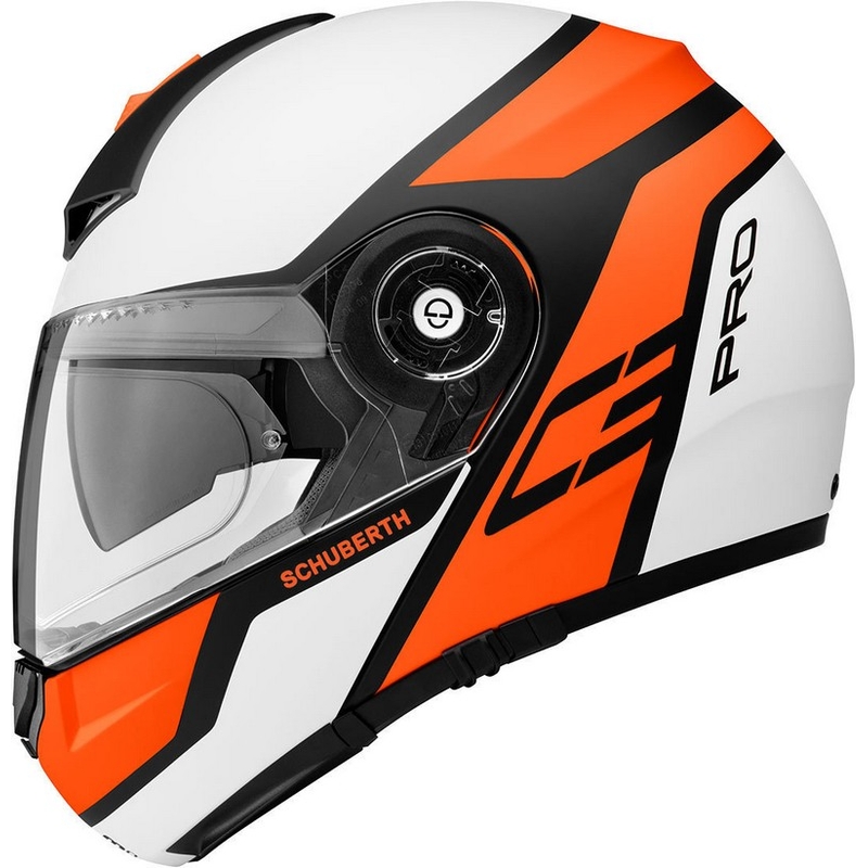 Schuberth C3 Pro Echo fluo orange tipping Helm Ausverkauf