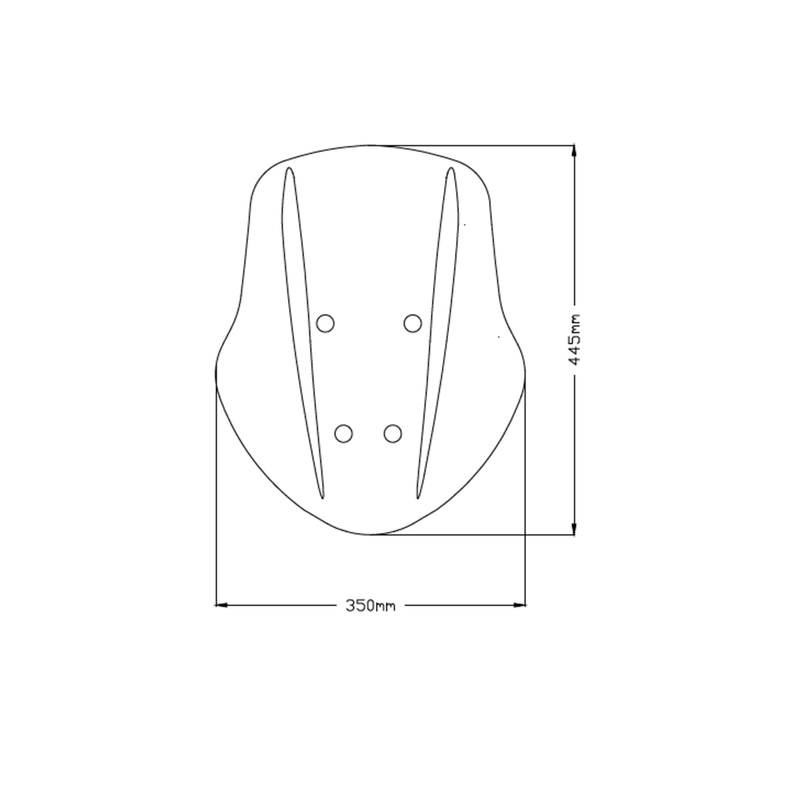 Windschirm PUIG NEW. GEN TOURING schwarz adjustable