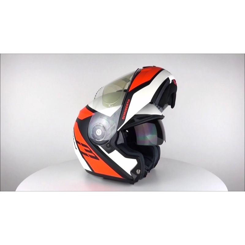 Schuberth C3 Pro Echo fluo orange tipping Helm Ausverkauf