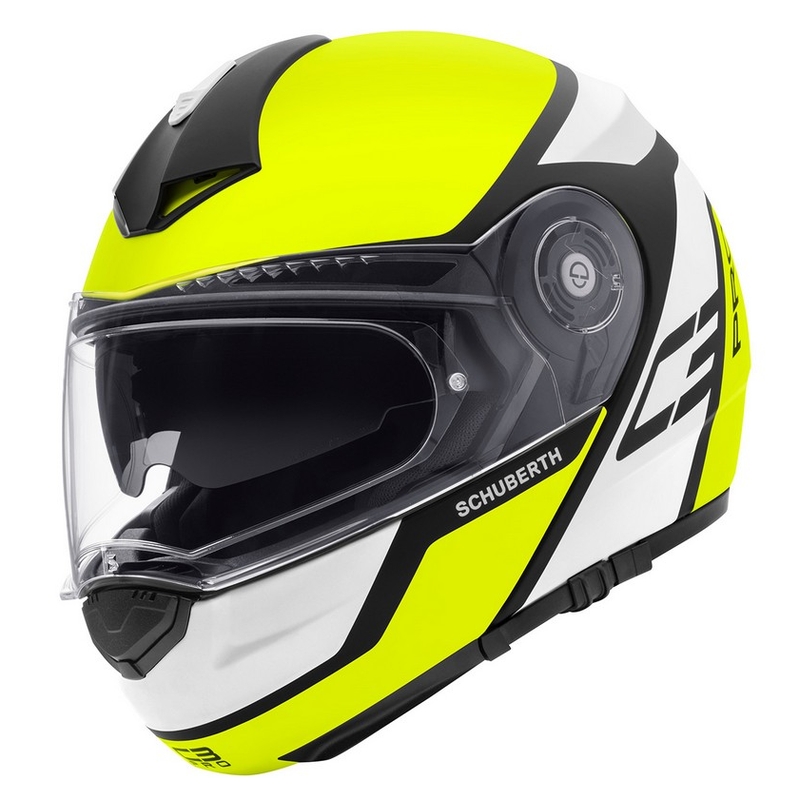 Schuberth C3 Pro Echo fluo gelb tipping Helm Ausverkauf