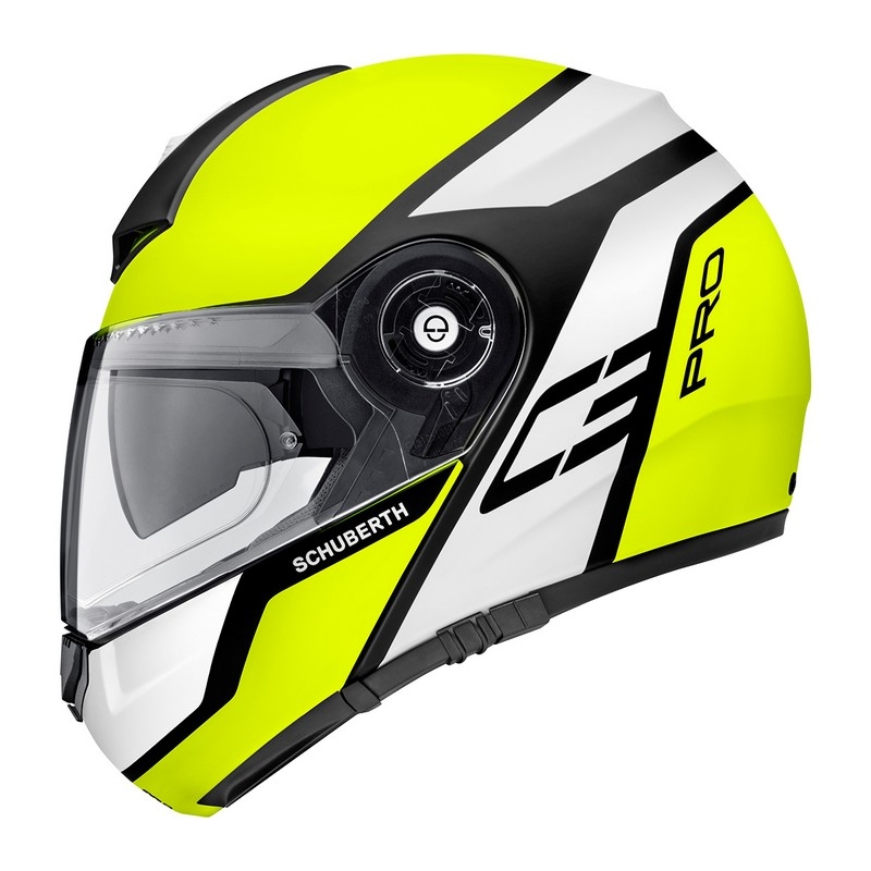 Schuberth C3 Pro Echo fluo gelb tipping Helm Ausverkauf