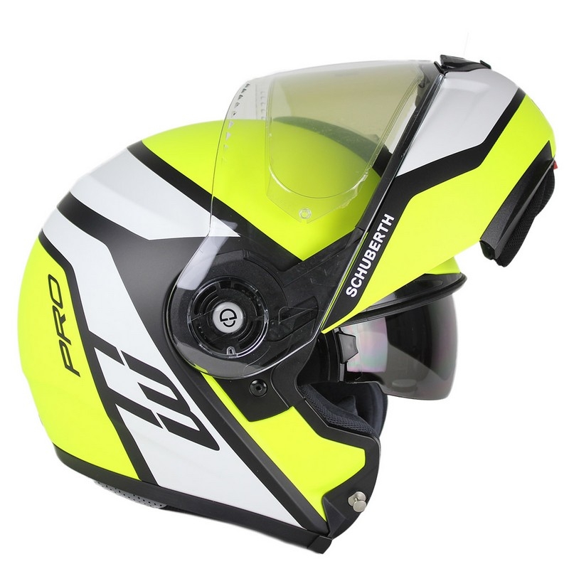 Schuberth C3 Pro Echo fluo gelb tipping Helm Ausverkauf