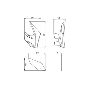 Seiten Spoiler PUIG DOWNFORCE 20284V grün