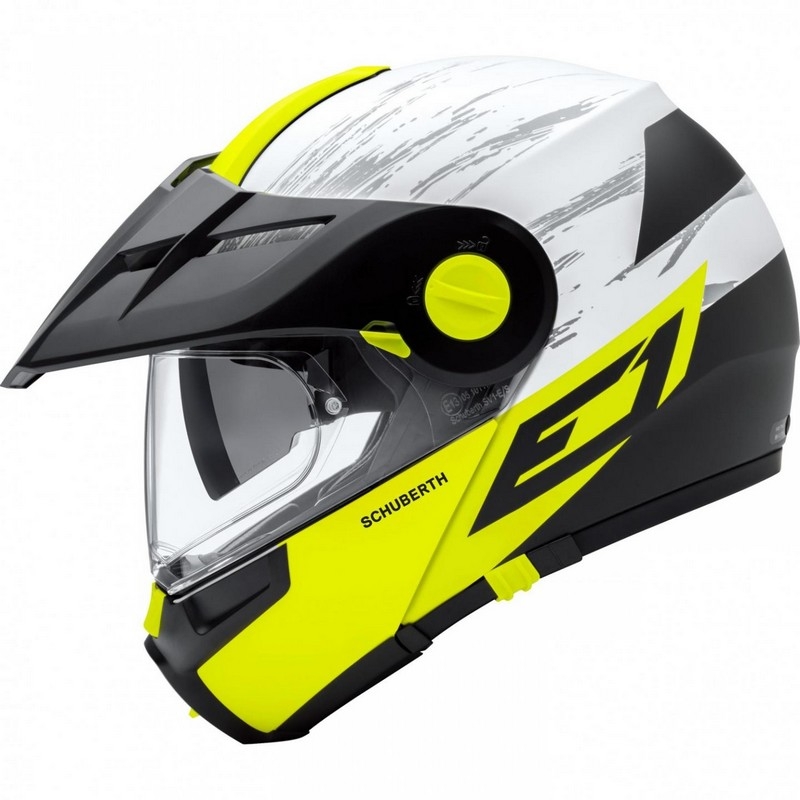 Schuberth E1 fluo gelb Enduro Kipphelm Ausverkauf