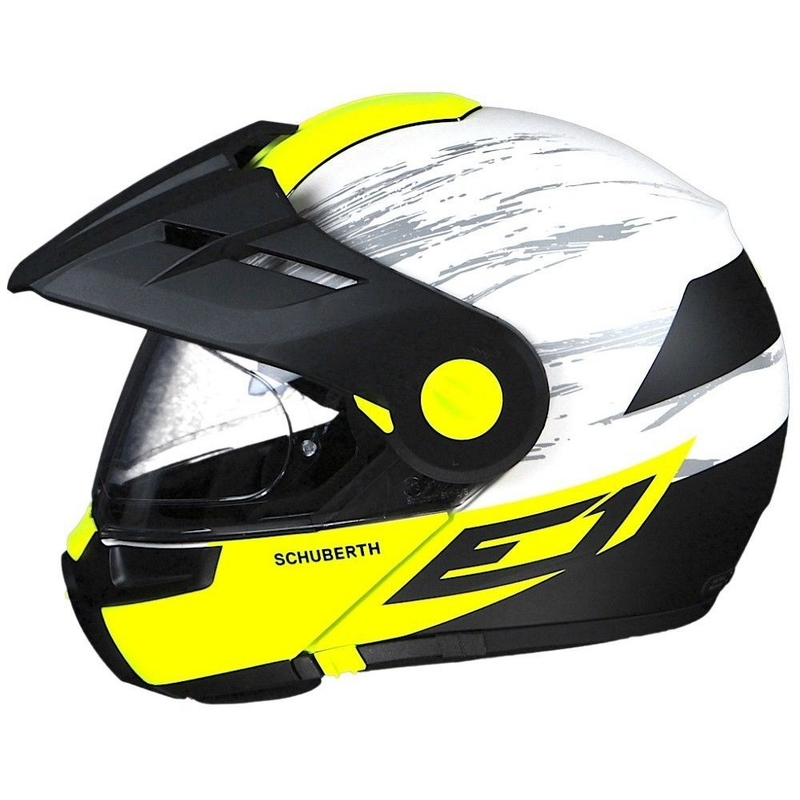 Schuberth E1 fluo gelb Enduro Kipphelm Ausverkauf