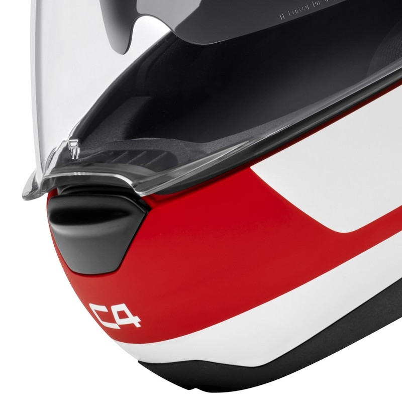 Schuberth C4 Motorradhelm rot und weiß Ausverkauf