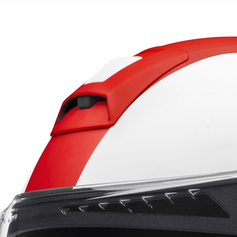 Schuberth C4 Motorradhelm rot und weiß Ausverkauf