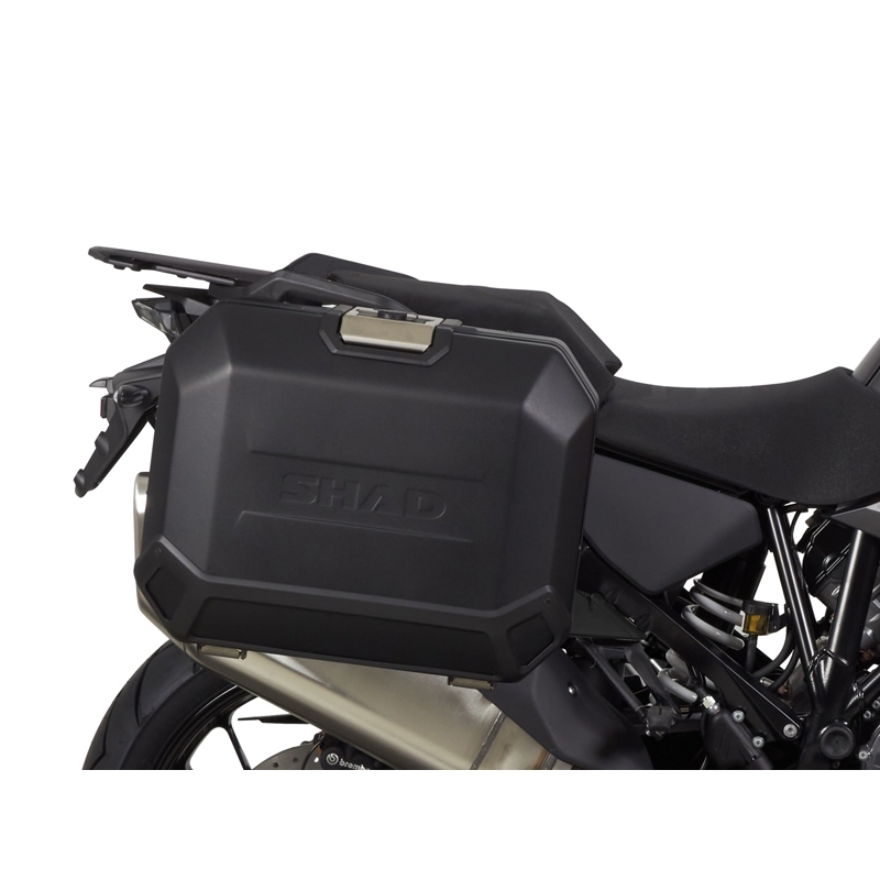 Complete set of 36L / 47L SHAD TERRA aluminum side cases, including mounting kit SHAD KTM Super Adventure 1290 (R, S)