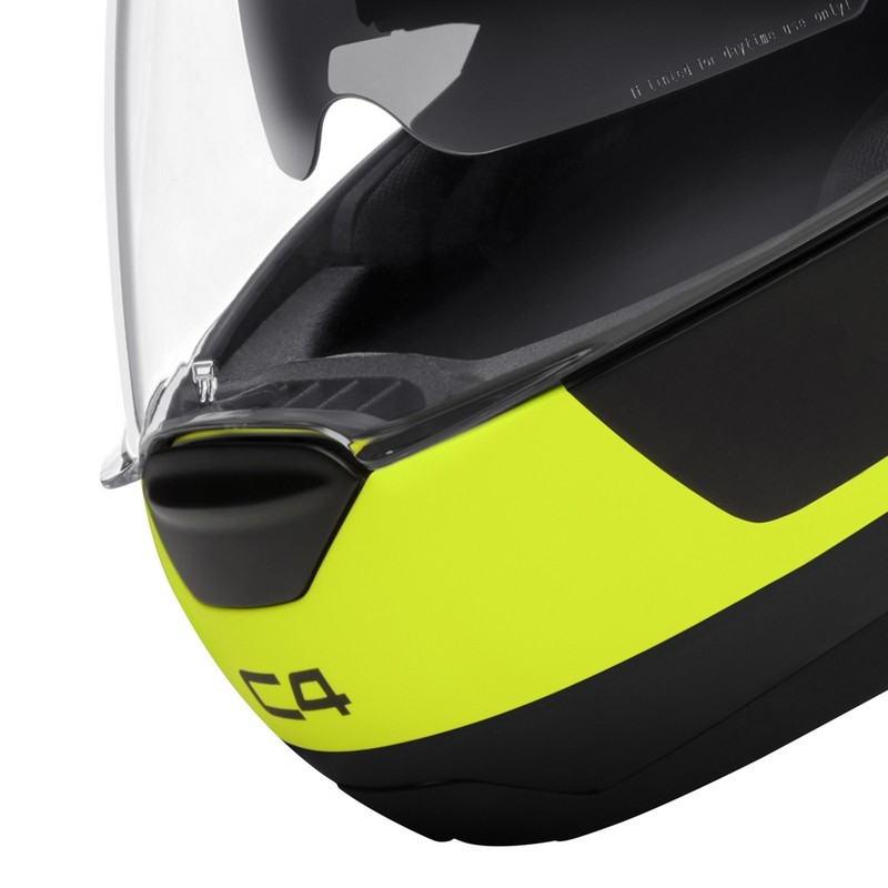 Schuberth C4 schwarz-fluo gelb tip-up Motorradhelm Ausverkauf