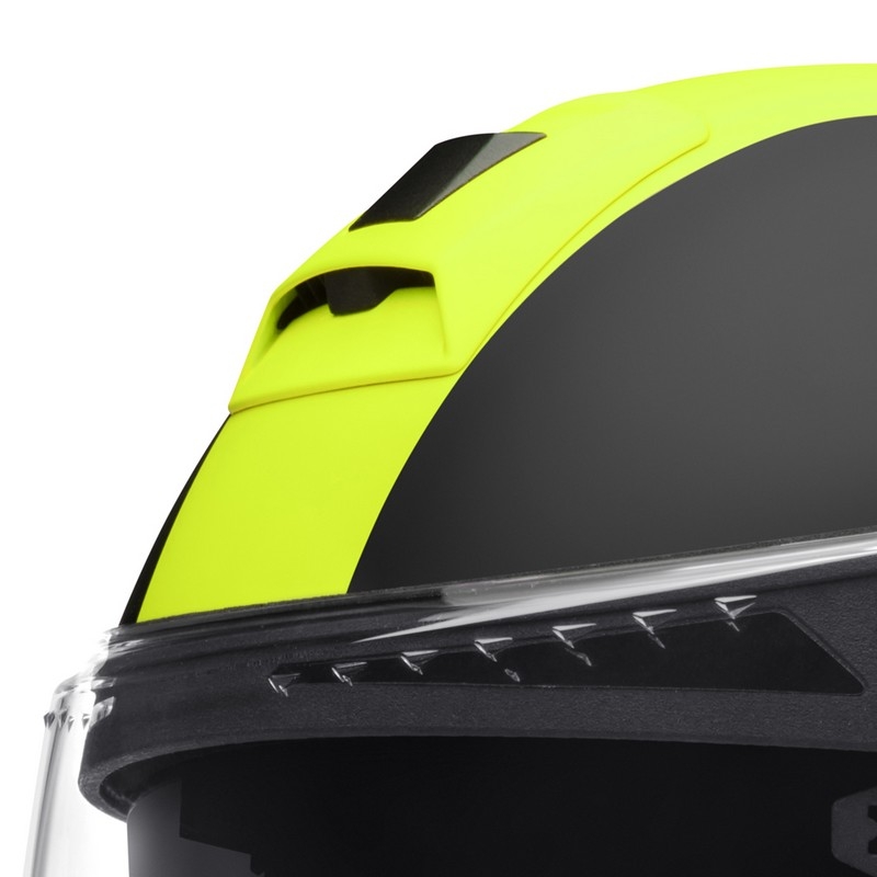 Schuberth C4 schwarz-fluo gelb tip-up Motorradhelm Ausverkauf