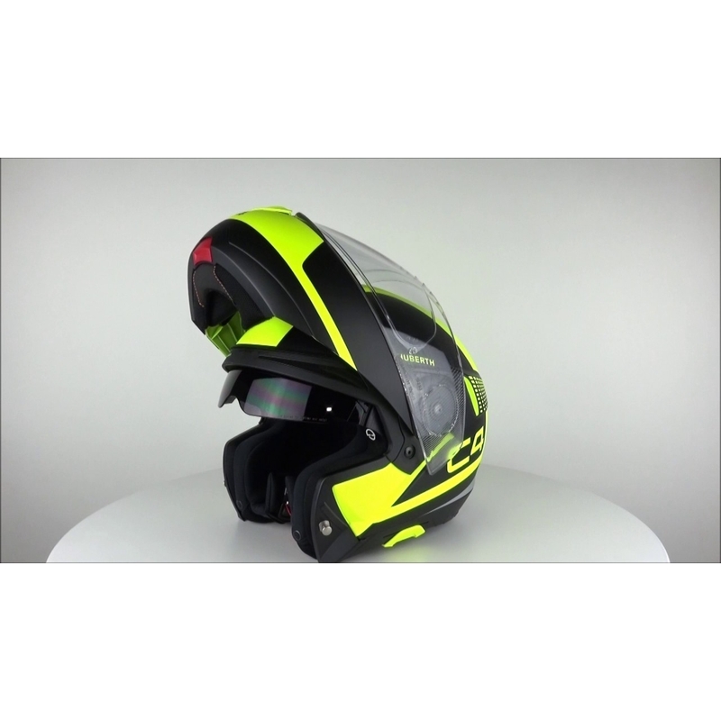 Schuberth C4 schwarz-fluo gelb tip-up Motorradhelm Ausverkauf