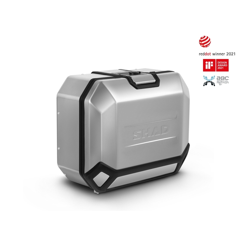 Complete set of aluminum cases SHAD TERRA, 37L topcase + 36L / 36L side cases, including mounting kit and plate SHAD HONDA X-ADV 750