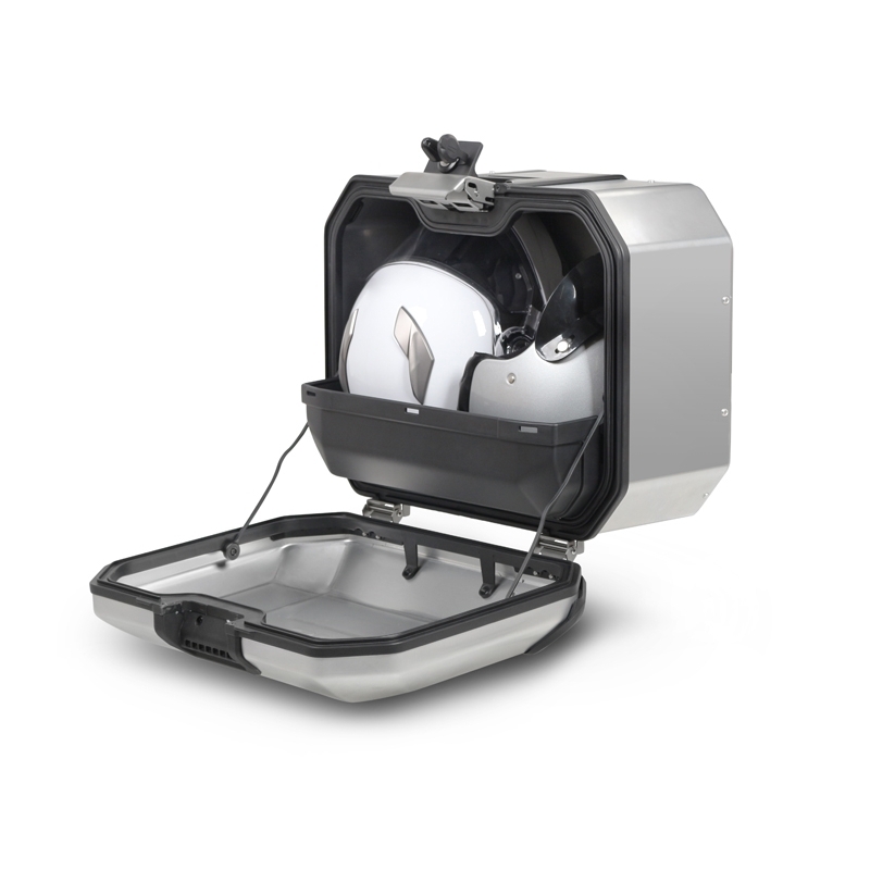 Complete set of aluminum cases SHAD TERRA, 48L topcase + 47L / 47L side cases, including mounting kit and plate SHAD HONDA CB 500 X