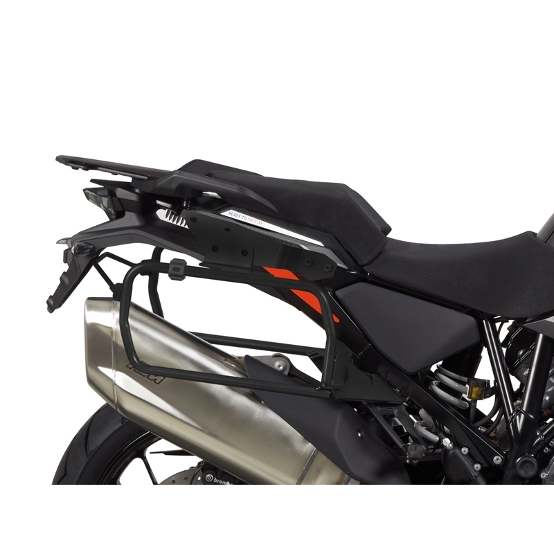 Complete set of black side aluminum cases 36L / 47L SHAD TERRA BLACK including mounting kit SHAD KTM Super Adventure 1290 (R, S)