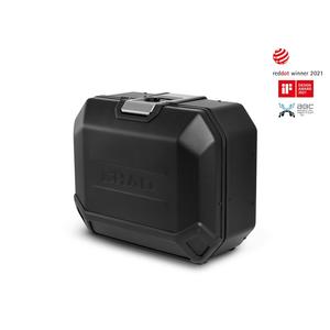 Complete set of 36L / 36L SHAD TERRA BLACK aluminum side cases, including mounting kit SHAD SUZUKI DL 650 V-Strom