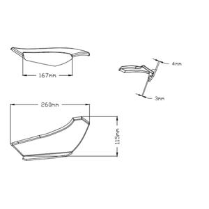 Seiten Spoiler PUIG DOWNFORCE 3835N schwarz