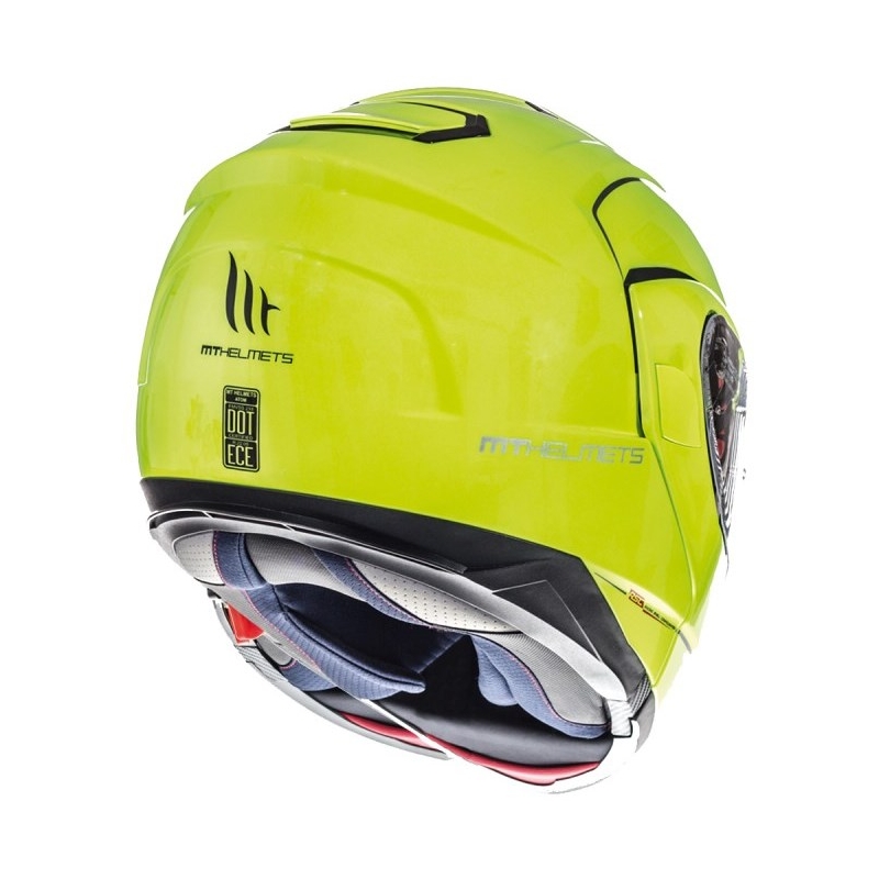 MT Atom fluo gelb tip-up Motorradhelm Ausverkauf