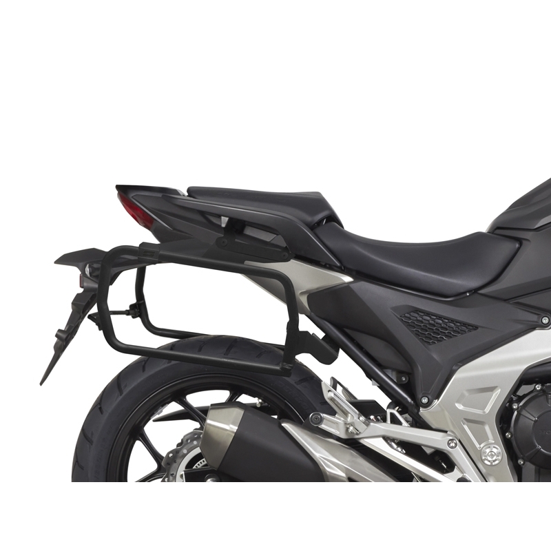 Complete set of aluminum cases SHAD TERRA, 37L topcase + 47L / 47L side cases, including mounting kit and plate SHAD HONDA NC 750 X 2021-