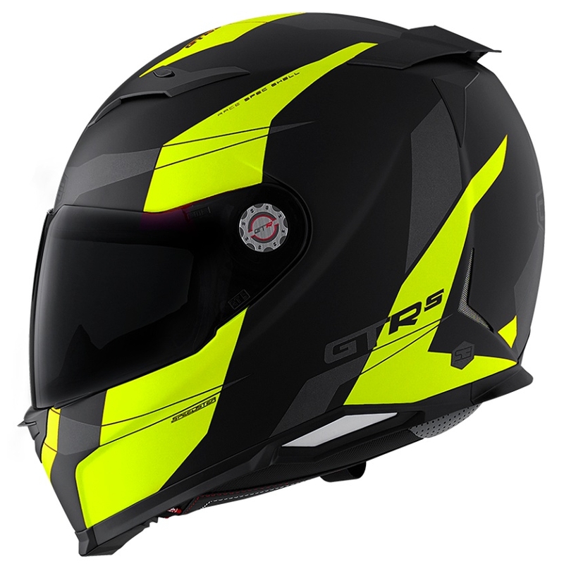 Motorradhelm CMS GTRS Speedster schwarz-fluo gelb