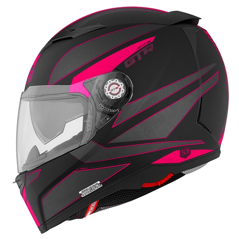 Motorradhelm CMS GTR Spitfire fuchsia