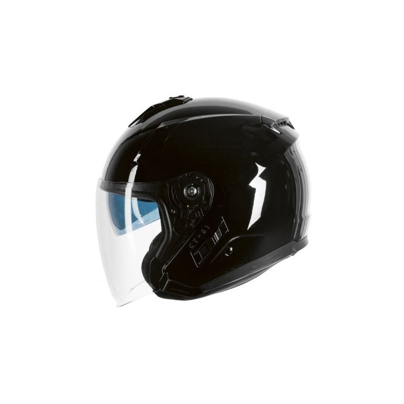 Offener Motorradhelm Ozone CT-01 schwarz glänzend Ausverkauf