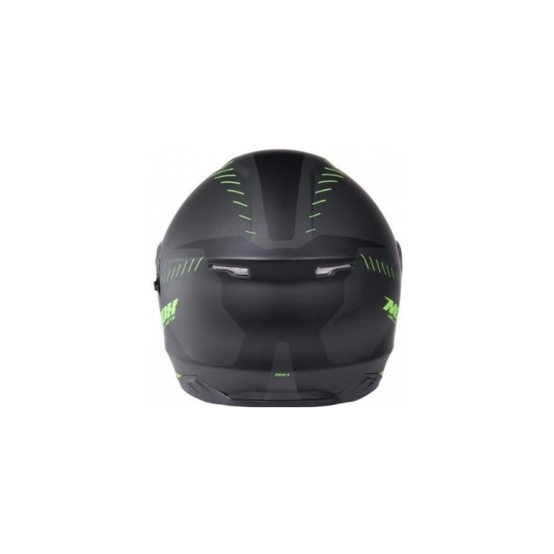 Integralhelm NOX N301 RIM schwarz matt-fluo grün Ausverkauf