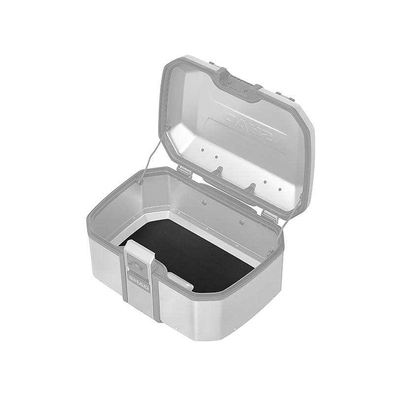 Complete set of aluminum cases SHAD TERRA, 55L topcase + 36L / 47L side cases, including mounting kit and plate SHAD Aprilia Tuareg 660