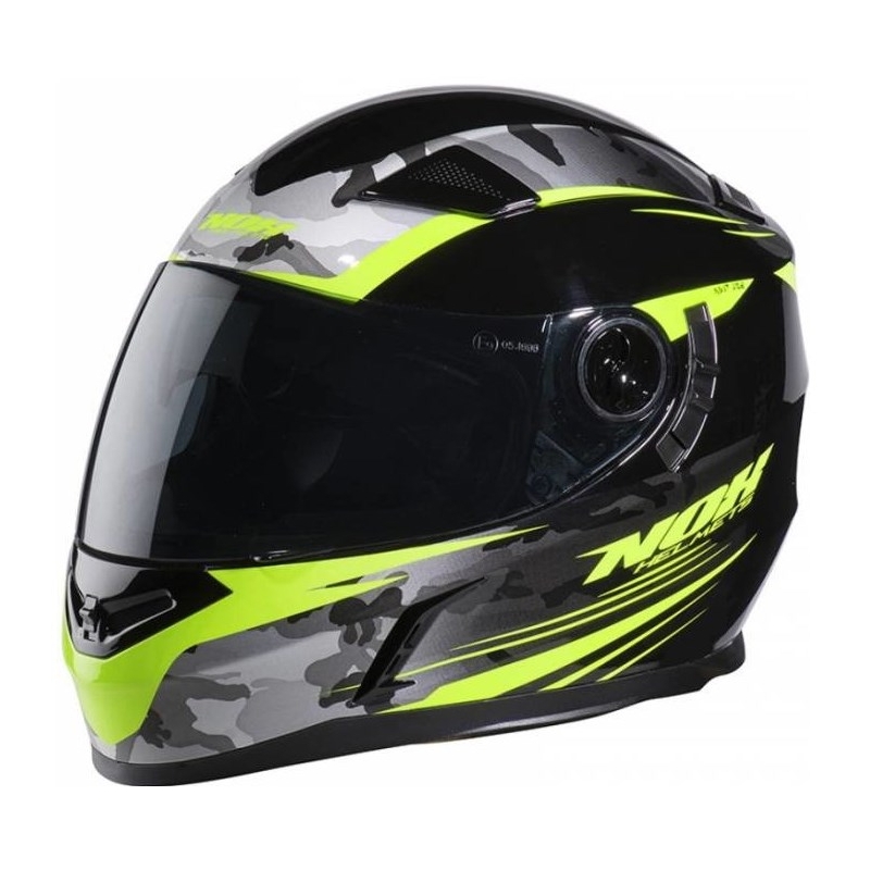 Integral Motorradhelm NOX N917 Side schwarz-fluo gelb-camo